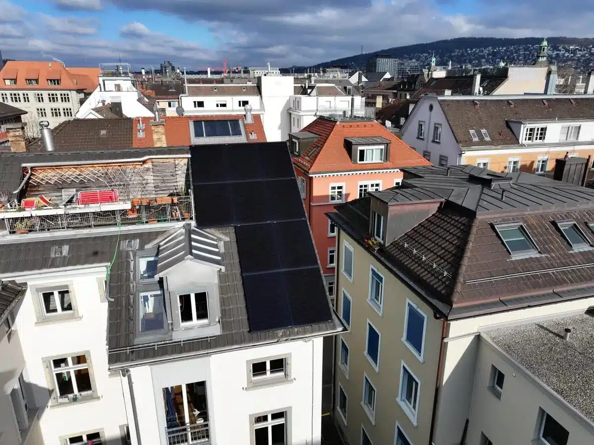 Referenzobjekt in Zürich – Photovoltaikanlage von ecoEn