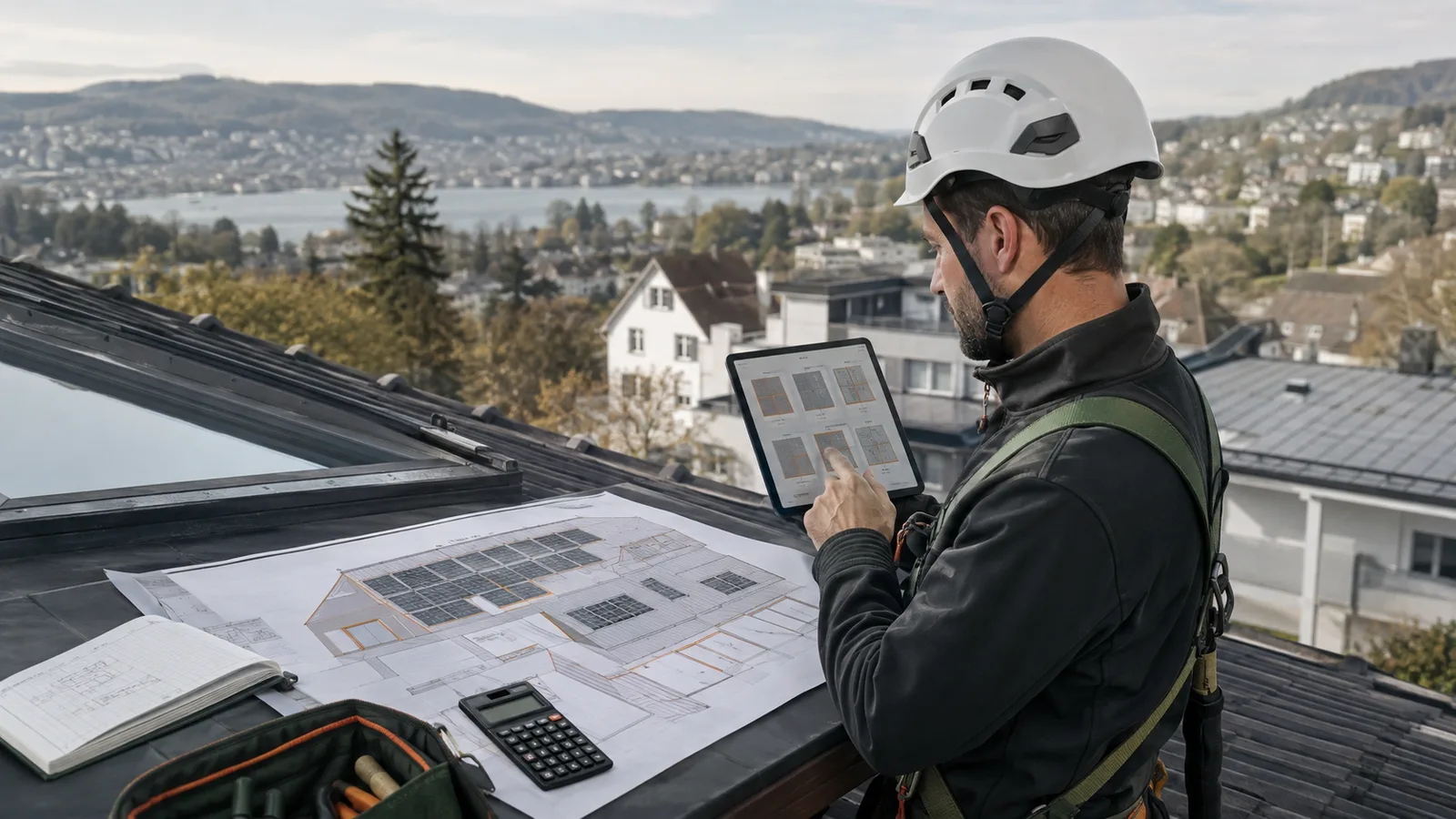Solarinstallateur plant Anlagengrösse und Kosten pro Kilowatt-Peak