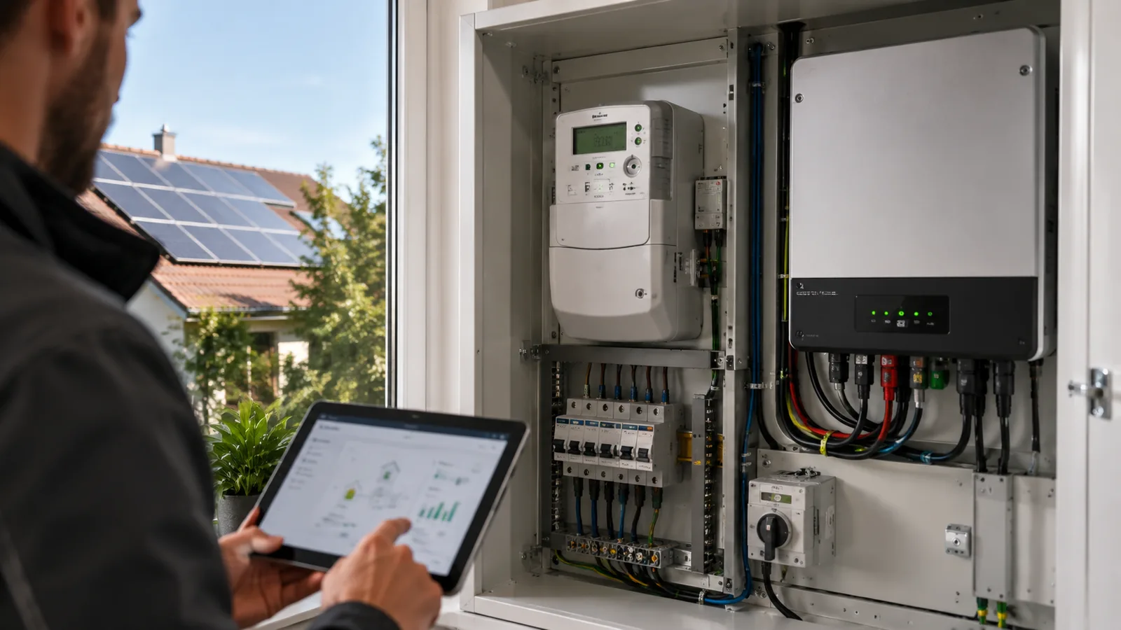 Smart Meter zur Messung der Solarstrom-Rücklieferung